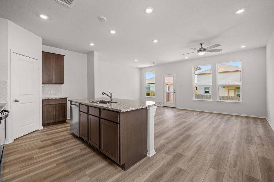 Furnished interior view inside a new home in Sonterra - Cool Water, Jarrell (Image 11).