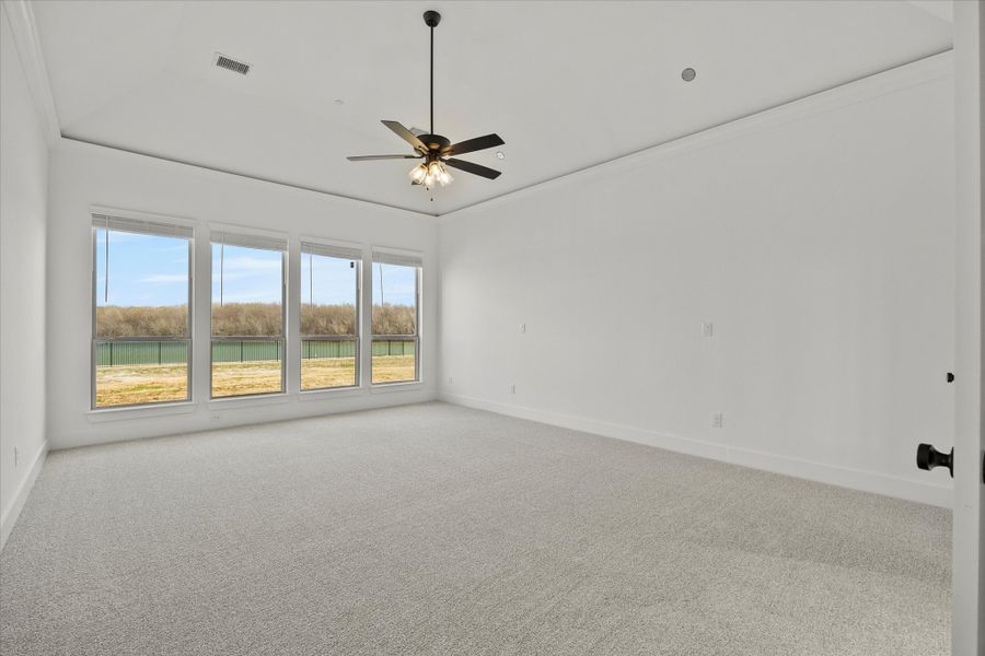 Representative unfurnished interior of a home built from the Davenport by Windsor Homes in Winding Creek, Rockwall (Image 24).