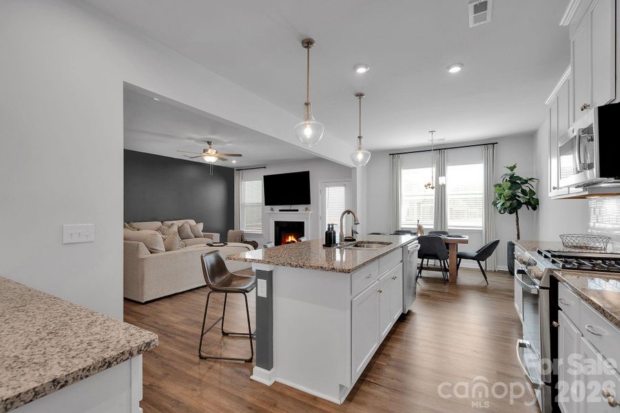 Furnished interior view inside a new home in Clairmont, Charlotte (Image 8). Furnished interior view inside a new home in Clairmont, Charlotte (Image 8).