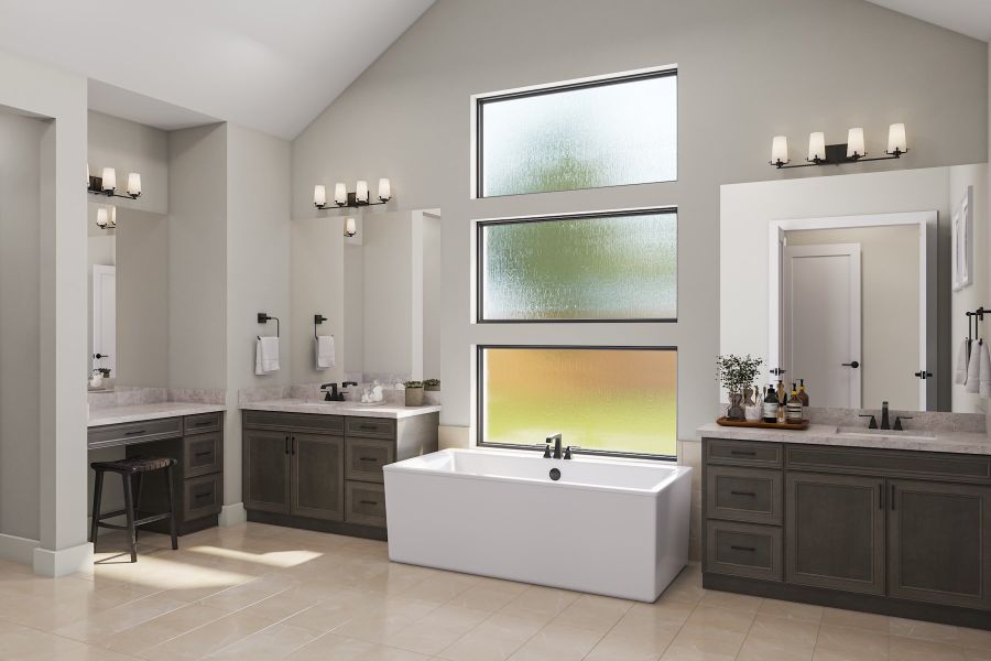 Representative furnished interior of a home built from the Camden by Tri Pointe Homes in Legacy Grove, Montgomery (Image 16).