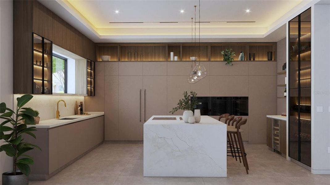 Furnished interior view inside a new home in , Clermont (Image 9).