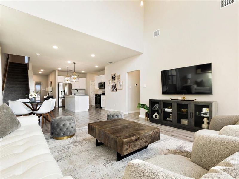 Furnished interior view inside a new home in , Forney (Image 11). Furnished interior view inside a new home in , Forney (Image 11).