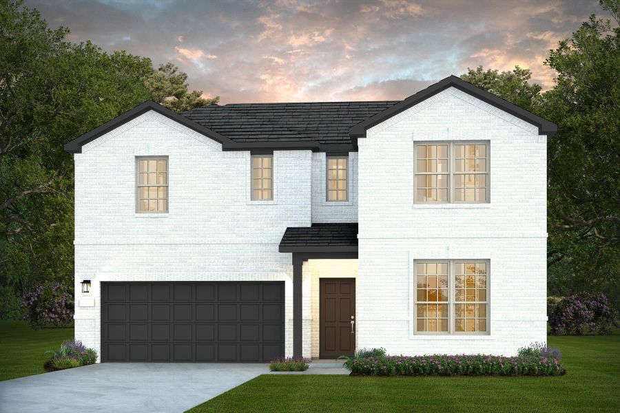 Representative exterior photo of a completed home built from the Albany by Pulte Homes in Nopal Valley, San Antonio, TX (Image 19). Representative exterior photo of a completed home built from the Albany by Pulte Homes in Nopal Valley, San Antonio, TX (Image 19).