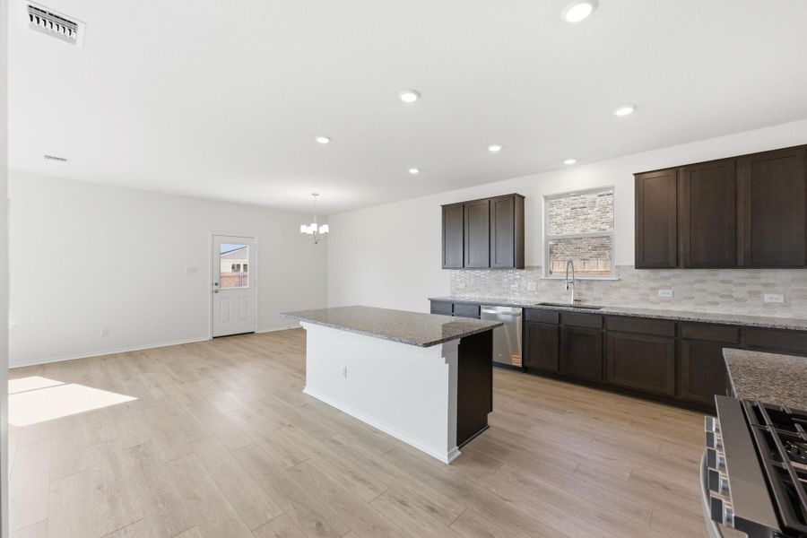 Furnished interior view inside a new home in Salerno - Heritage Collection, Round Rock (Image 7). Furnished interior view inside a new home in Salerno - Heritage Collection, Round Rock (Image 7).