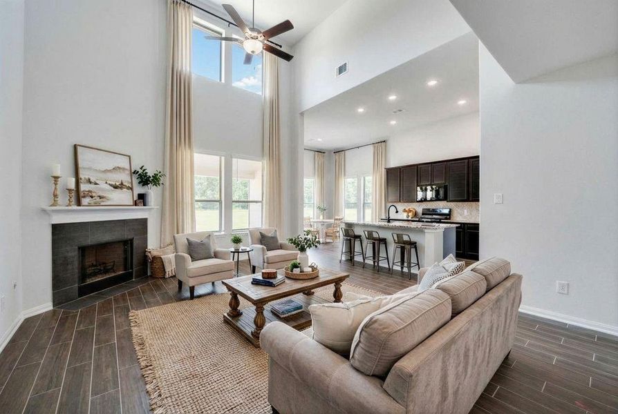 Virtual staged photo of home