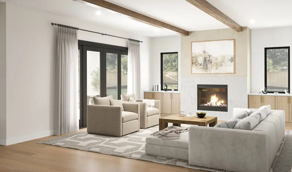 Furnished interior view inside a new home in , Houston (Image 4).
