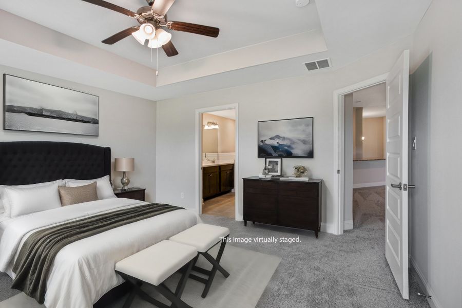 Furnished interior view inside a new home in Bayou Maison, Dickinson (Image 9).