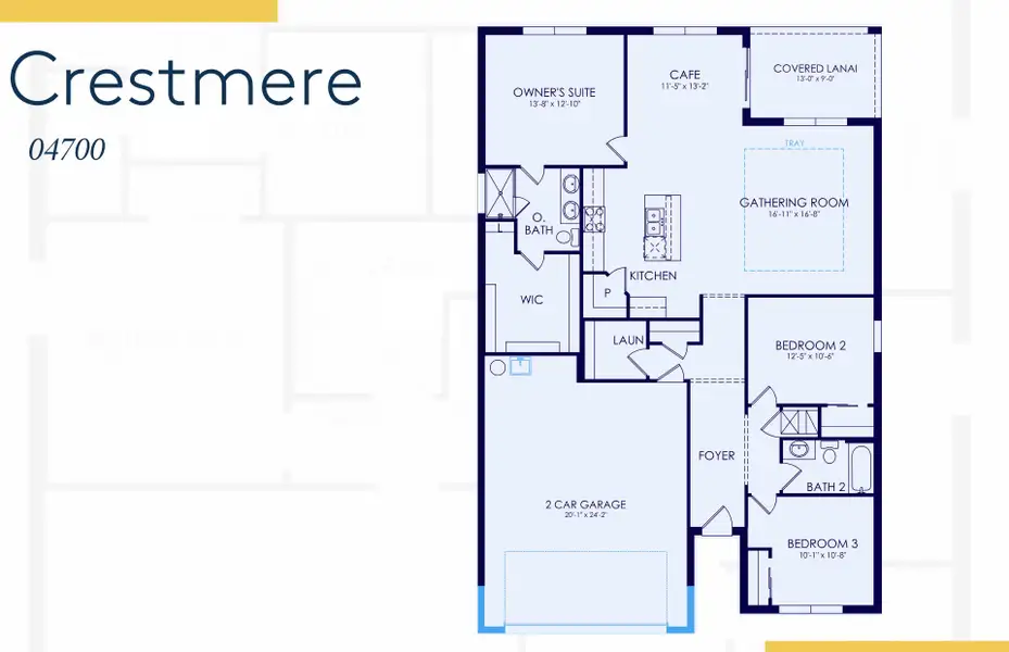 2D floor plan layout of this home in Reagan Landing, Bradenton, FL (Image 4). 2D floor plan layout of this home in Reagan Landing, Bradenton, FL (Image 4).