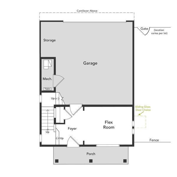 2D floor plan layout of this home in Muegge Farms, Bennett, CO (Image 4).