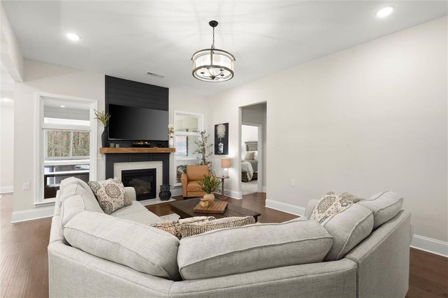 Furnished interior view inside a new home in , Woodstock (Image 16).