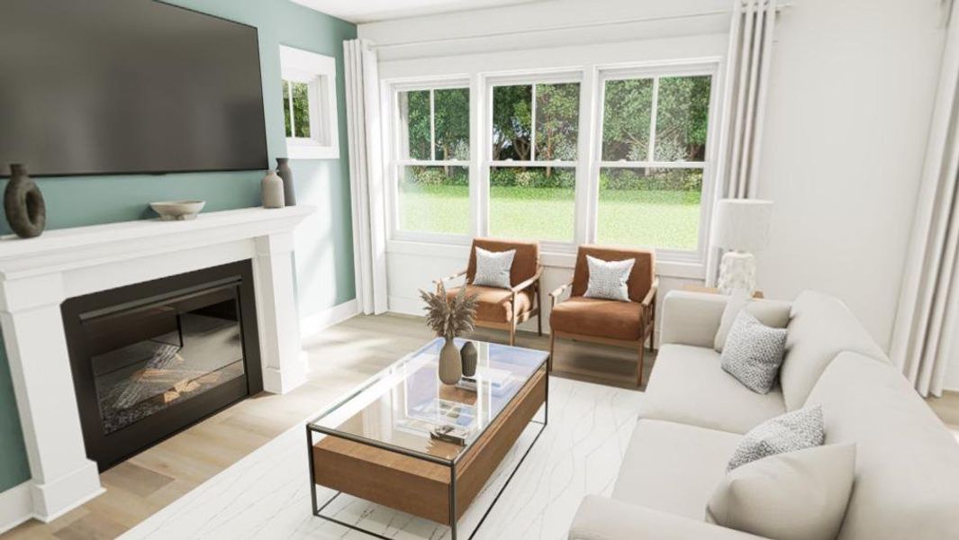 Furnished interior view inside a new home in Golden Gate, High Point (Image 8).