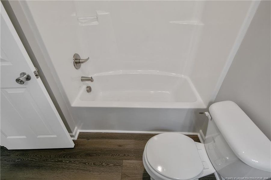 Tub/shower combo in hall bath Tub/shower combo in hall bath