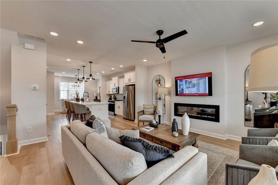 Furnished interior view inside a new home in East Park Village, Kennesaw (Image 30). Furnished interior view inside a new home in East Park Village, Kennesaw (Image 30).