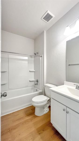 The Pearson- Bath 2. Home under construction. Sample floor plan photo used for illustrative purposes only. Upgrades, selections options, windows and colors may vary.