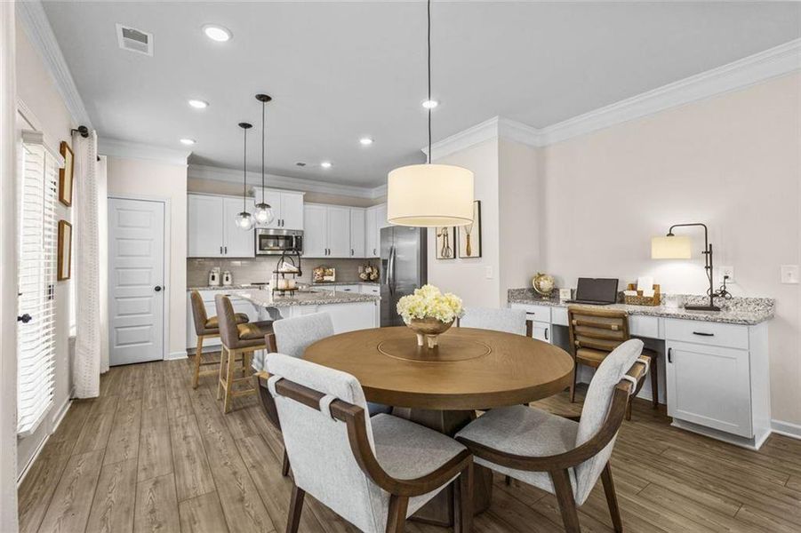 Furnished interior view inside a new home in Varnell Preserve, Dalton (Image 24).
