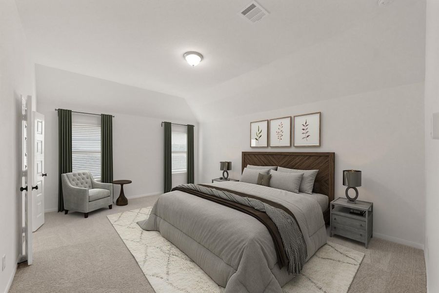 Spacious owner's suite (*Photo not of actual home and used for illustration purposes only.)