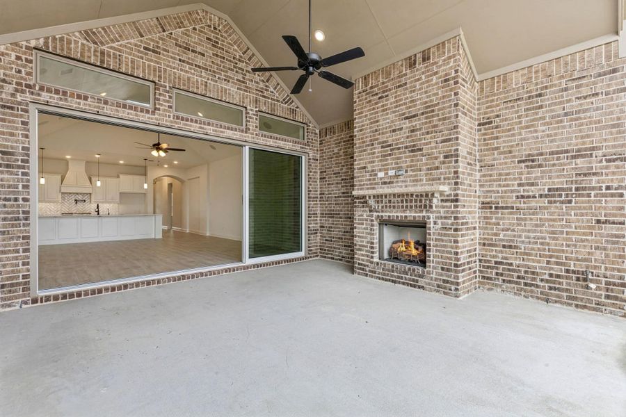 Exterior details and patio area of a home in Trinity Falls, McKinney (Image 12). Exterior details and patio area of a home in Trinity Falls, McKinney (Image 12).