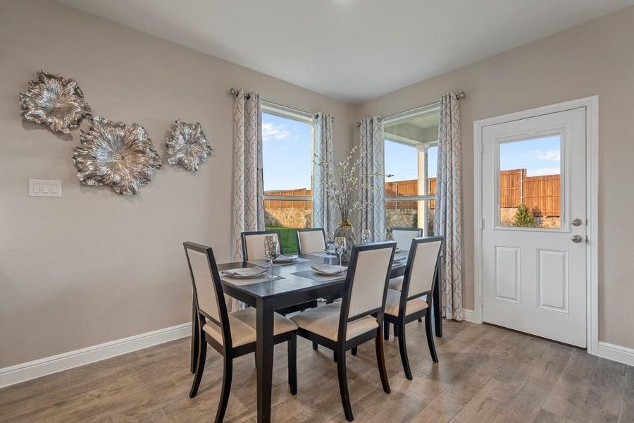 Furnished interior view inside a new home in Bluestem, Rhome (Image 10).