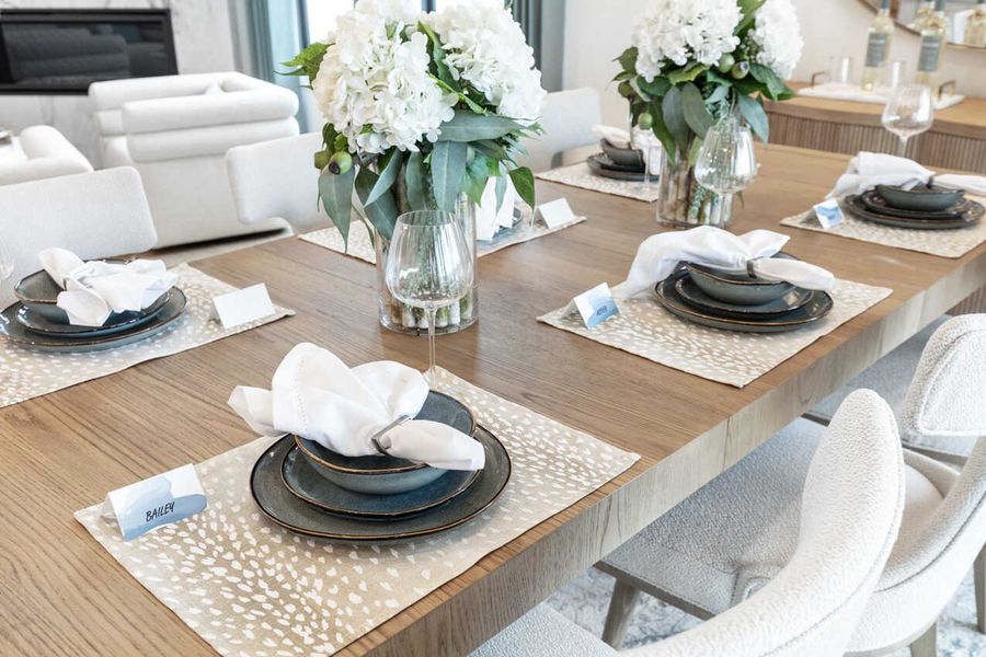 Representative Dining Room - some options shown