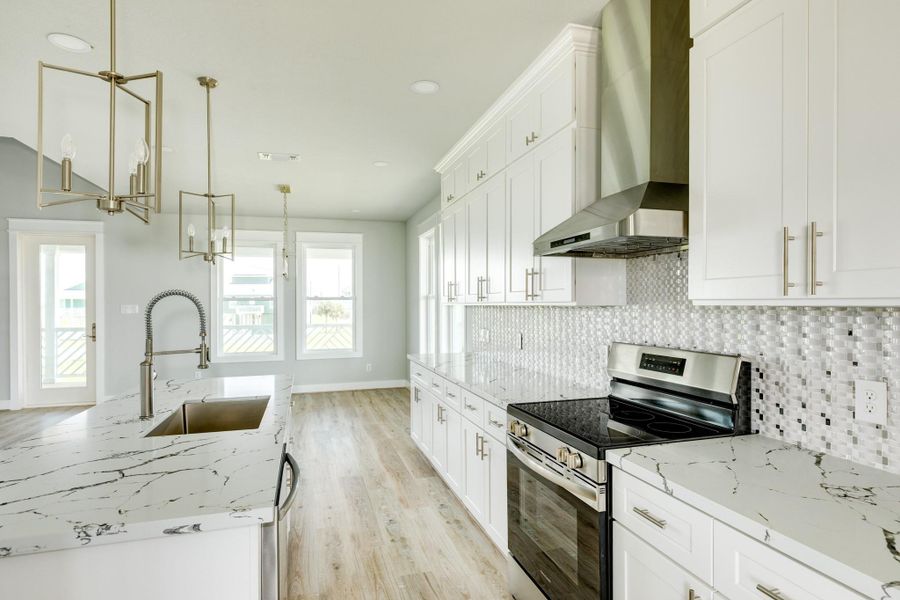 Furnished interior view inside a new home in , Galveston (Image 8).