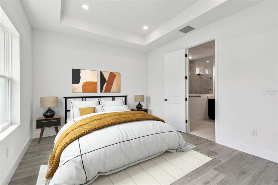 Furnished interior view inside a new home in The Peninsula at Rhodine Lake, Riverview (Image 12).