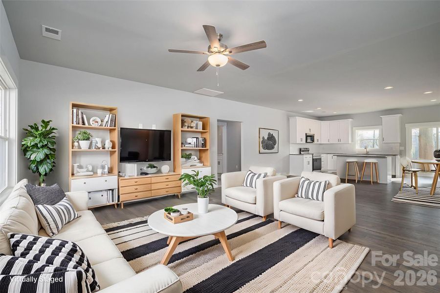 Furnished interior view inside a new home in , Shelby (Image 3). Furnished interior view inside a new home in , Shelby (Image 3).