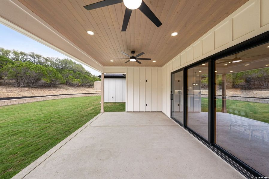 Exterior details and patio area of a home in , Boerne (Image 30).