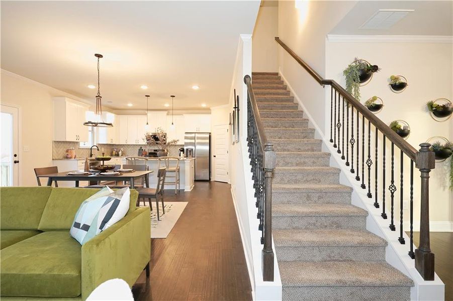 Furnished interior view inside a new home in Hellen Valley, Braselton (Image 23).