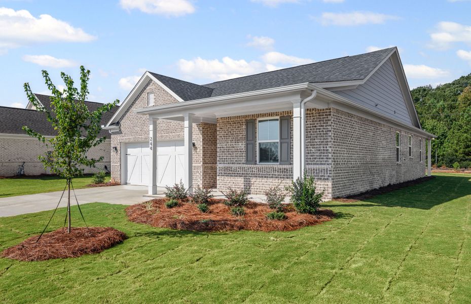 Exterior details and patio area of a home in Overland, Locust Grove (Image 20).