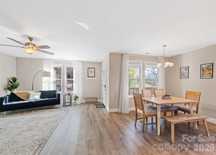 Living Room and Dining Area Living Room and Dining Area