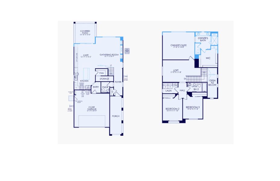 2D floor plan layout of this home in Allen Ranches, Litchfield Park, AZ (Image 3).