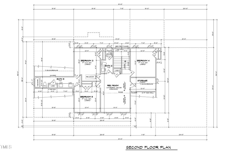 1134 Second Floor Plan