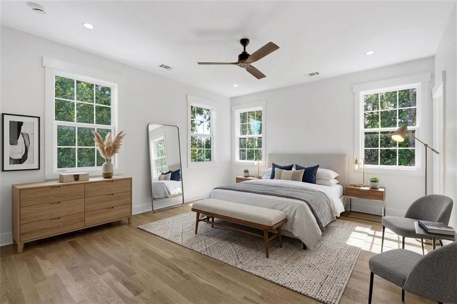 Furnished interior view inside a new home in , Marietta (Image 8).