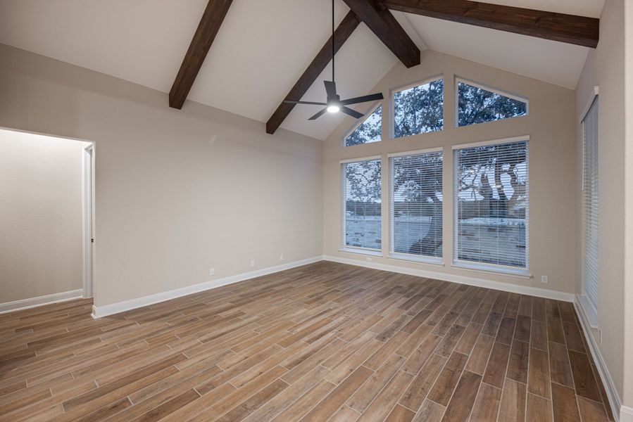 Representative unfurnished interior of a home built from the Mackenzie by Chesmar Homes in Sienna Lakes, San Antonio (Image 10).