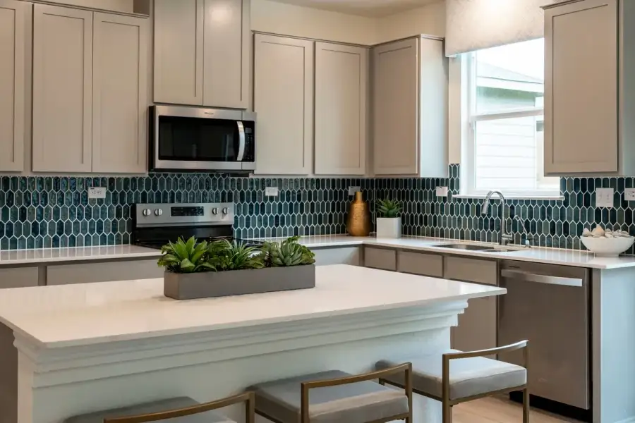 Representative furnished interior of a home built from the 2154 by KB Home in Espino Trails, San Antonio (Image 7).