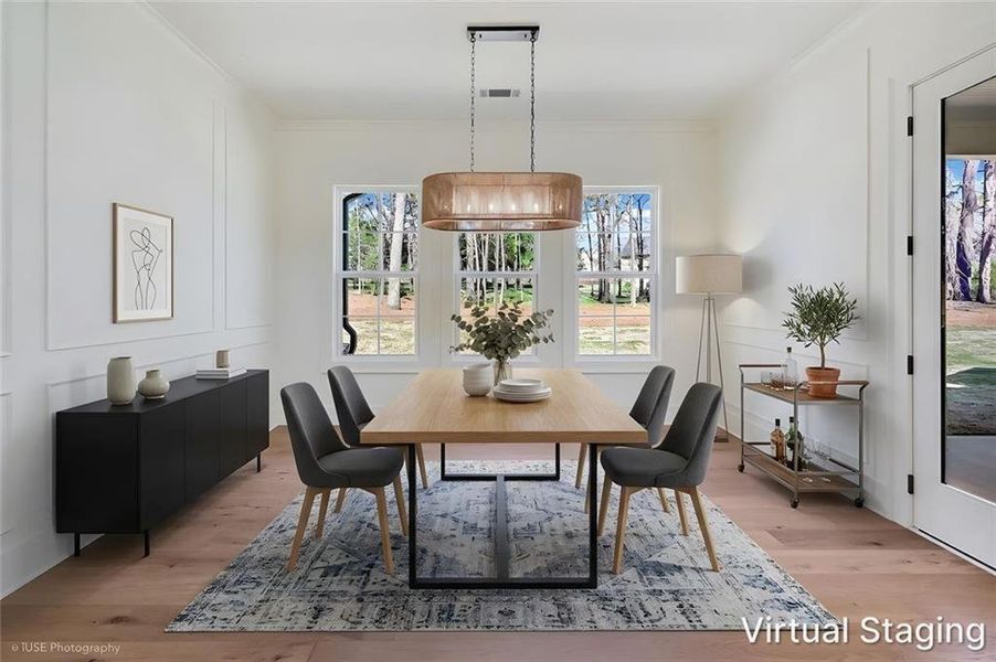 Furnished interior view inside a new home in , Jefferson (Image 8).