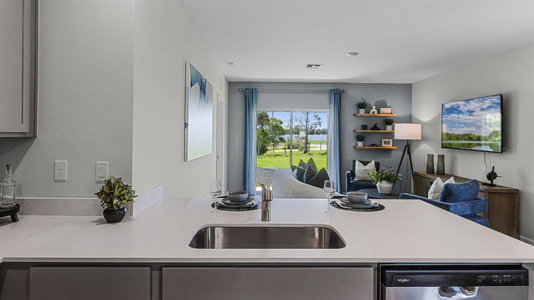 Furnished interior view inside a new home in Harmony at Lake Eloise, Winter Haven (Image 26).