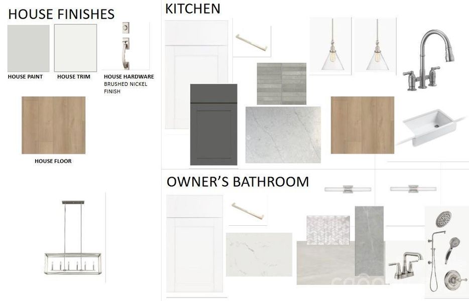 Sample of building materials used in homes in The River District – Excursion Collection, Charlotte (Image 3).