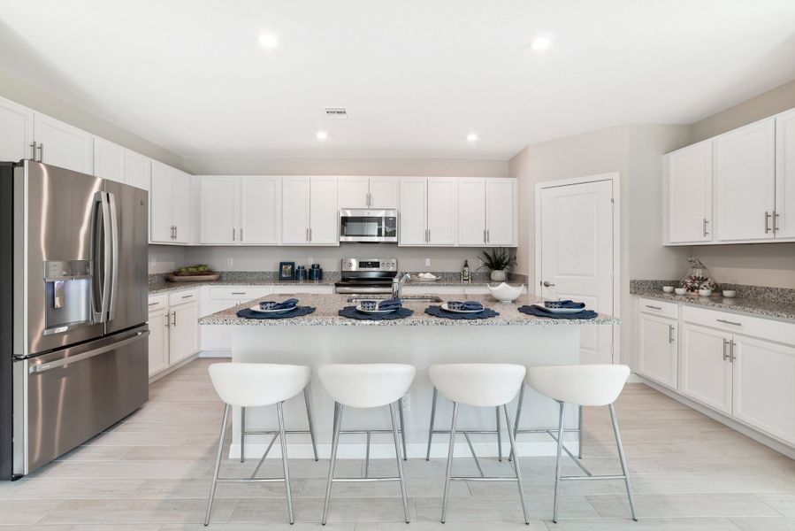 Kitchen with island