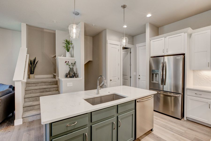 Representative furnished interior of a home built from the The Barrington 2 by Landmark Homes in Highlands at Fox Hill, Longmont (Image 8). Representative furnished interior of a home built from the The Barrington 2 by Landmark Homes in Highlands at Fox Hill, Longmont (Image 8).