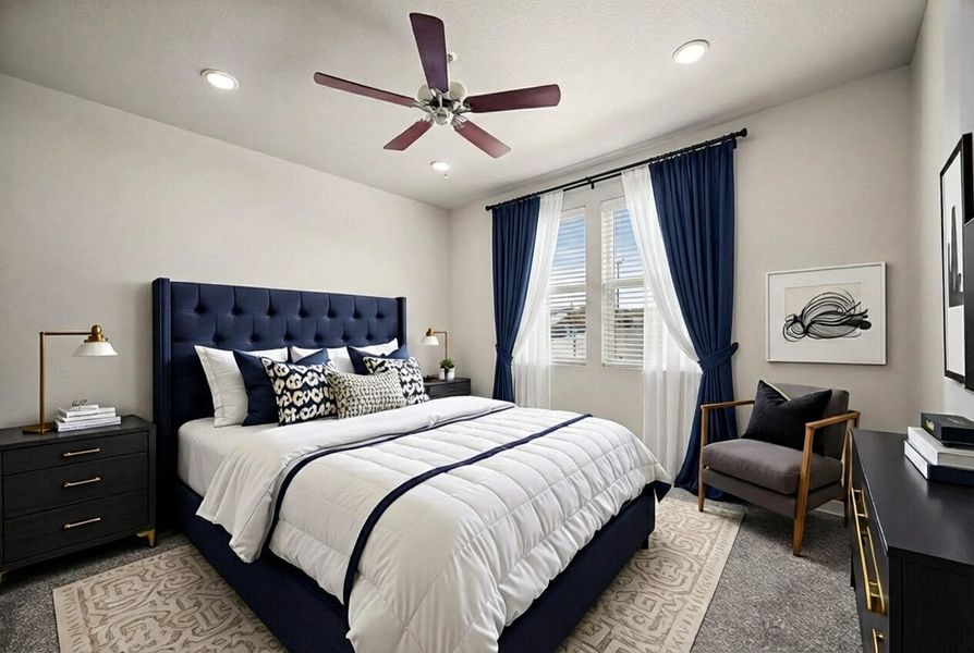 Furnished interior view inside a new home in Aspen Ranch, Fountain (Image 15).