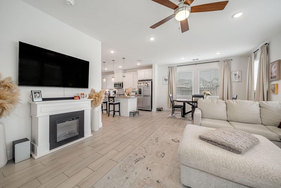 Furnished interior view inside a new home in The Groves, Humble (Image 6).