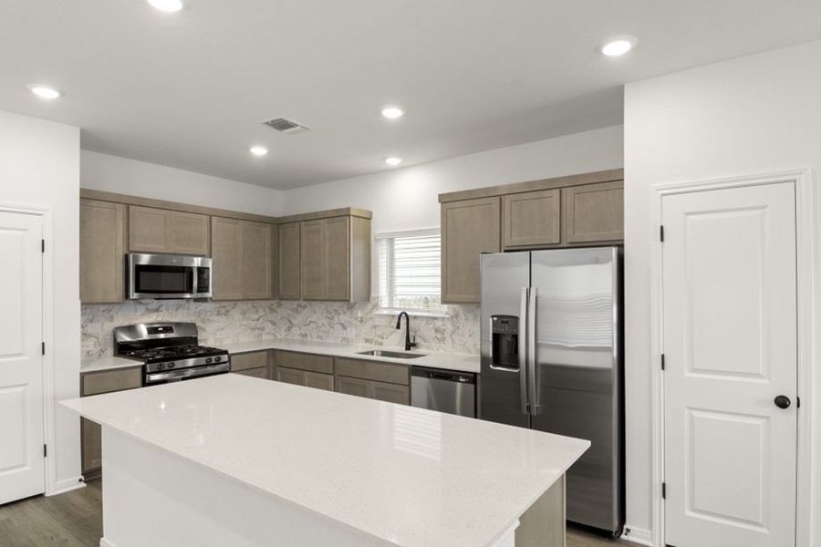 Representative furnished interior of a home built from the Oak by Pacesetter Homes in Blanco Vista, San Marcos (Image 13).