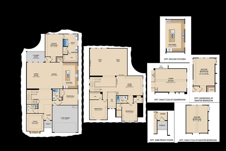 2D floor plan layout of this home in Creekview Meadows, Pilot Point, TX (Image 1). 2D floor plan layout of this home in Creekview Meadows, Pilot Point, TX (Image 1).
