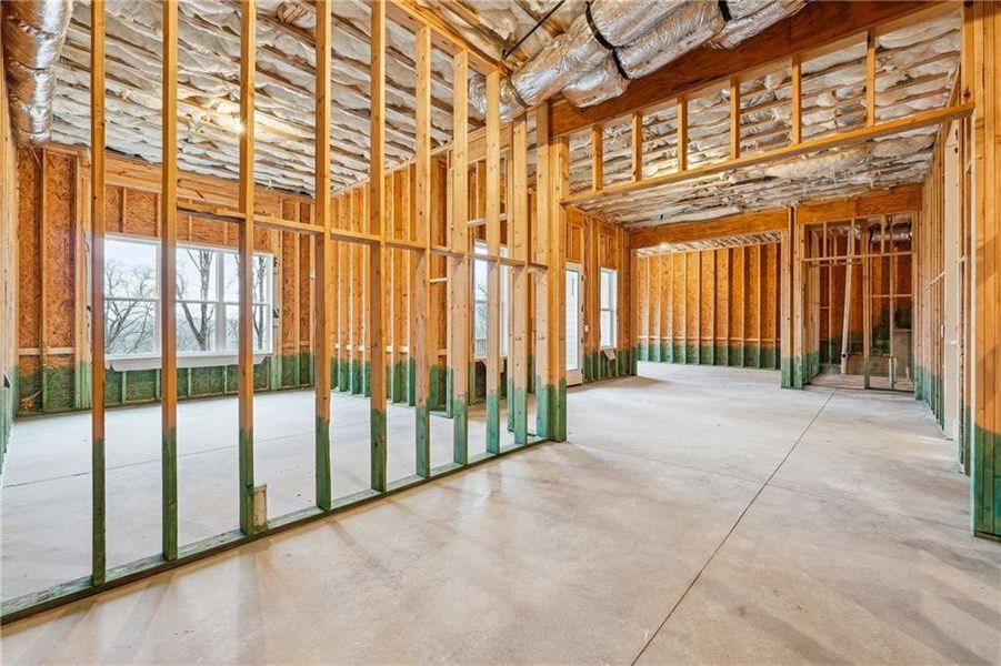 In-progress construction of a new home in , Dawsonville, GA (Image 59).