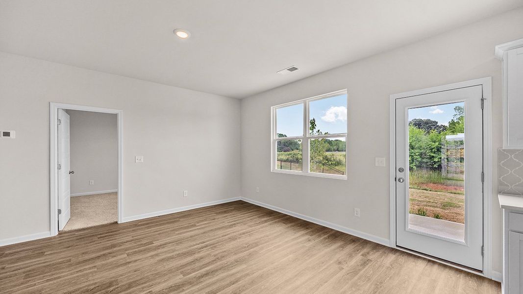 Representative unfurnished interior of a home built from the Edgewood Express - Duplex by D.R. Horton in Remington Chase, Perry (Image 13).