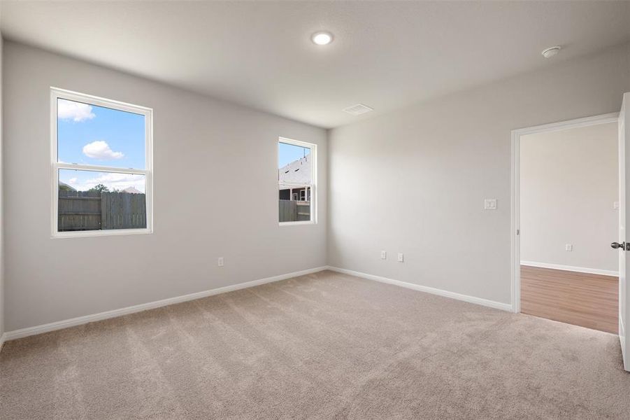 Spacious, unfurnished interior of a new home in The Colony, Bastrop (Image 29). Spacious, unfurnished interior of a new home in The Colony, Bastrop (Image 29).
