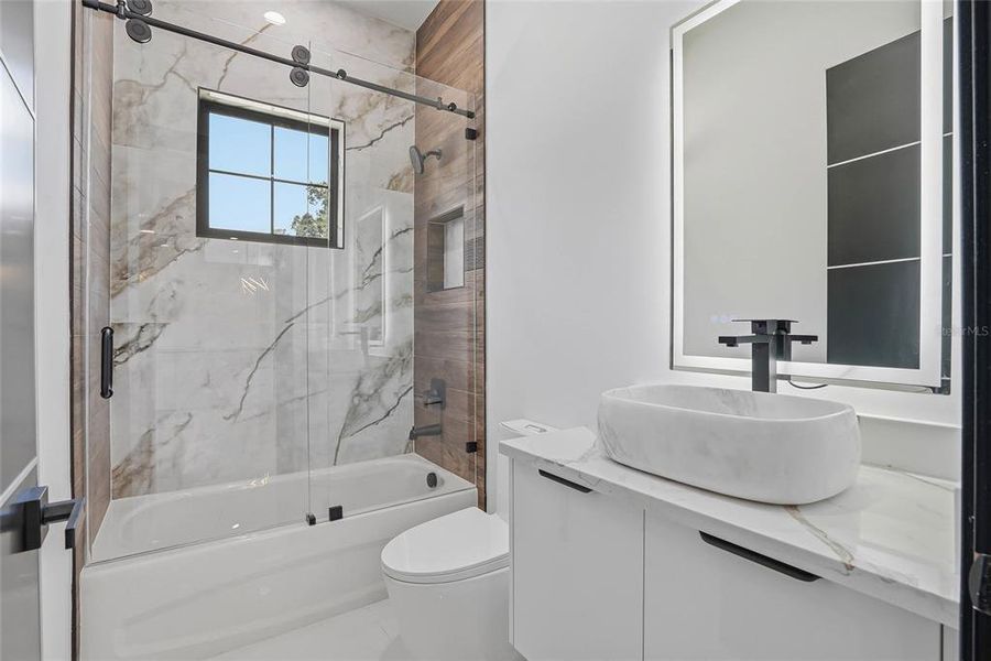 Furnished interior view inside a new home in , Tampa (Image 34).