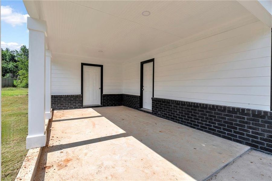 Exterior details and patio area of a home in , Conyers (Image 1). Exterior details and patio area of a home in , Conyers (Image 1).