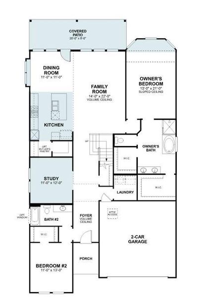 2D floor plan layout of this home in Lilyana, Celina, TX (Image 3). 2D floor plan layout of this home in Lilyana, Celina, TX (Image 3).